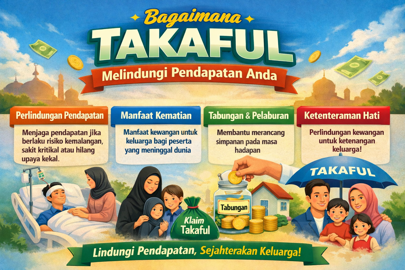 Bagaimana Takaful Melindungi Pendapatan Anda